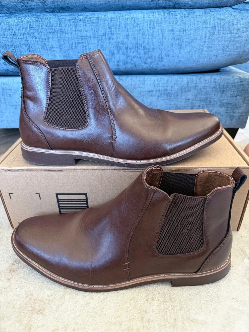 Deer Stags Men's Router Brown Leather Chukka Boots
